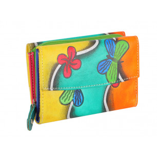 Portafoglio Paint donna con 2 scomparti colori assortiti 