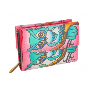 Portafoglio Paint donna con 2 scomparti colori assortiti 