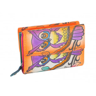 Portafoglio Paint donna con 2 scomparti colori assortiti 