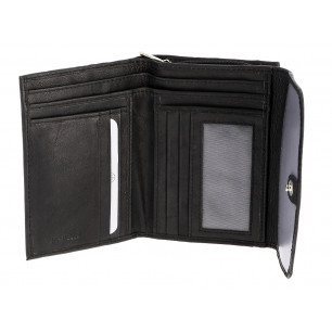 Portafoglio donna DNUP ANNY in pelle nera