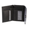 Portafoglio donna DNUP ANNY in pelle nera