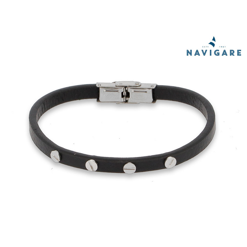 Bracciale Navigare uomo in ecopelle mod C