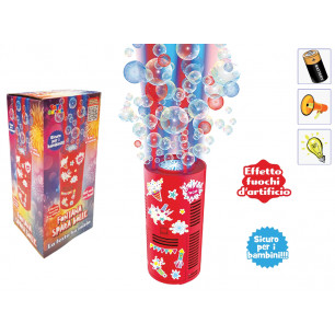 Fontana spara bolle a batterie con 80 ml di liquido