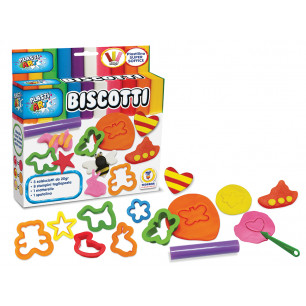 Pasta da modellare Plastiart Biscotti 3x20gr salsicciotti con acc.ri