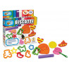 Pasta da modellare Plastiart Biscotti 3x20gr salsicciotti con acc.ri