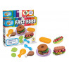 Pasta da modellare Plastiart Fast Food 3x20gr salsicciotti con acc.ri