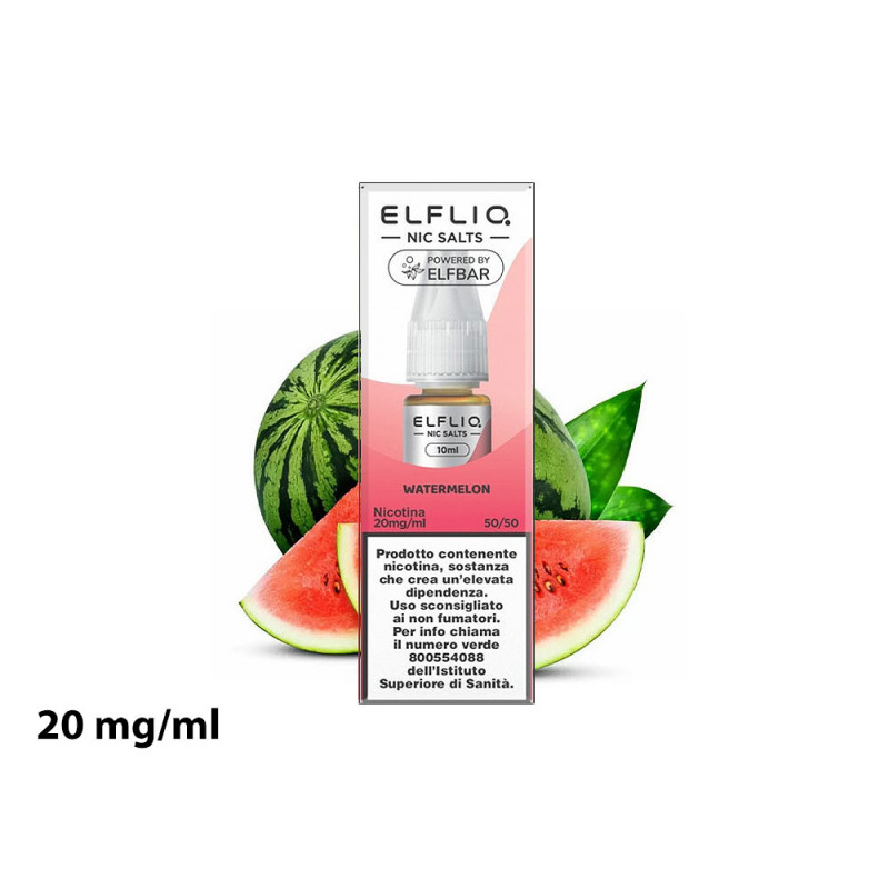 Liquido Watermelon Elfliq con nicotina 20 mg 10 ml