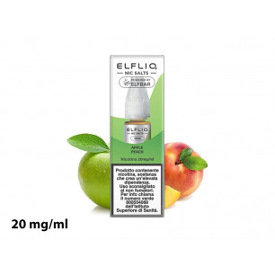Liquido Apple Peach Elfliq con nicotina 20 mg 10 ml